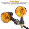 Universal Mini 2 x LED Motorcycle Turn Signal Indicators Amber Blinker Lights