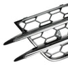 Audi A6 C7 Sedan Honeycomb Fog Light Grille Mesh Cover (2012-2015)