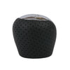 Hyundai I30 IX35 Black 1x Perforated PU Leather Gear Knob Chrome 6-Speed