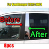 Ford Ranger 8PCS Chrome Pillar Trim Door Cover Mirrored Post (2023–2024)