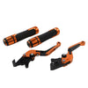 Suzuki GSXR600 / 750 Orange Extendable Brake Clutch Levers Grip Set (2006-2023)