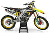 Suzuki RM 125 (2001-2016) FIRE STYLE Decals Custom Graphics Full Kit