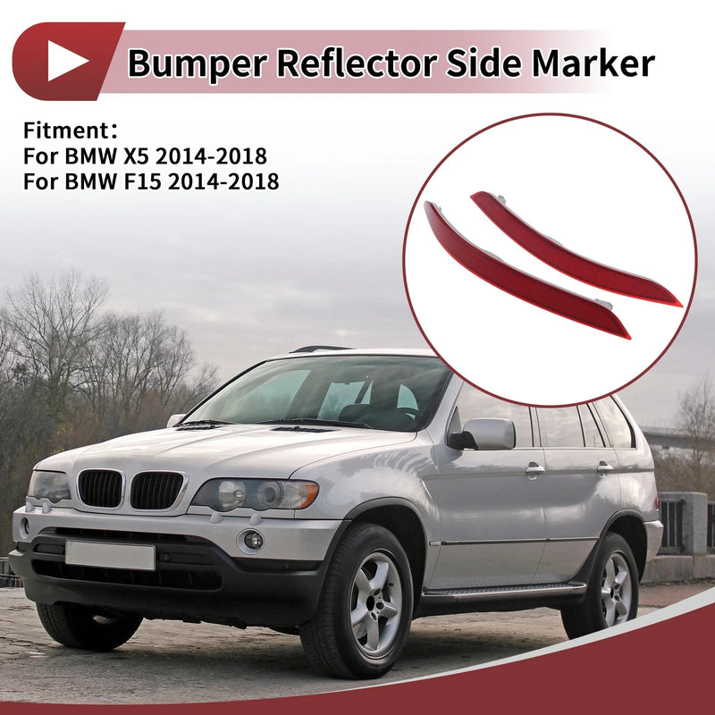 BMW X5 1 x Pair Rear Left Rear Right Bumper Reflectors