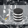 Harley-Davidson Black Silver Tone Heel Shift Shaft Cap