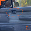 Toyota Hilux 4Runner Grey Inner Door Handle Cup Bezel (1984-1988)