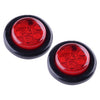 Car Trailer Truck 2" 12V LED Red Round Side Marker Lights