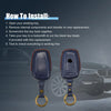 BMW Key Fob Case Protector Faux Leather Red