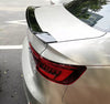 Audi B9 A4 S4 Sedan Rear Glossy Black Spoiler (2017-2024)