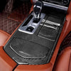 For Maserati Ghibli 13-16 Dry Real Carbon Fiber Center Console Panel Cover Trim