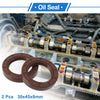 Oil Seal / 30x45x8mm / Rotary Shaft Seal FKM Rubber Brown 2 x