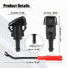Dodge RAM with 2M Hose Front Windshield Washer Nozzle Kit (2010-2023)