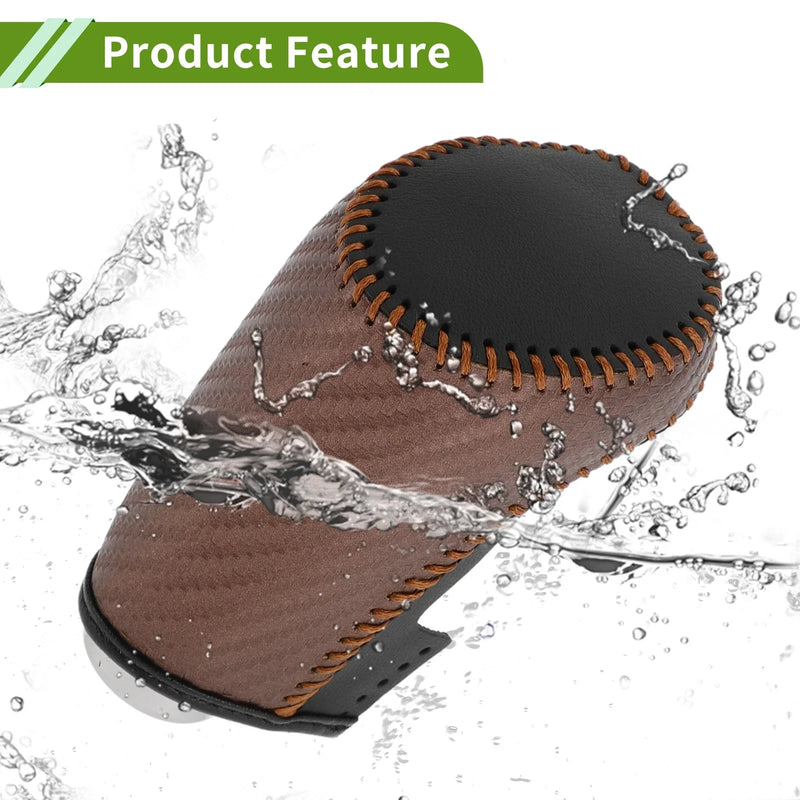 Chevrolet Malibu Brown Carbon Fiber Black Gear Shift Knob Cover