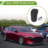 Mazda 3 (2014-2018) Black Grey Faux Leather Car Gear Shift Knob Cover