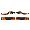 Speed Triple 1050 Orange Extendable Brake Clutch Levers Grips Set (2005-2015)
