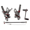 Suzuki GSXR 600 Adjustable Grey Racing Rearsets Footrest Pegs (2015)