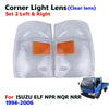 Pair Signal Corner Light Lens White Fits Isuzu NPR NQR NKR Truck 1999-06 AU D12