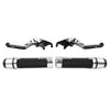 BMW F650GS Silver Extendable Brake Clutch Levers & Grips (2002-2007)