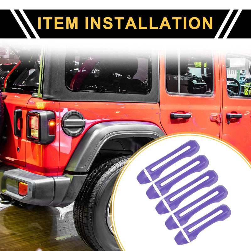 Jeep Gladiator JT (2020-2021) - 1 Set Purple Door Tailgate Handle Cover