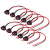Trailer Truck RV 10pc Purple 3/4" Bullet Round LED Side Marker Lights