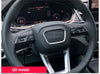 Audi Q5 Q7 2018+ Silver Center Steering Wheel Logo Trim Sticker Aluminum Fit