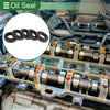 Make Model Oil Seal / 18x30x7mm / Rotary Shaft Seal NBR Rubber Black