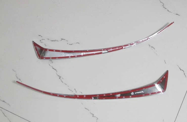 Acura TSX CU2 Sedan Chrome Front Headlight Eyebrow Cover Trim (2009-2014)