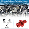 Motorcycle Brake Lever Barrel Adjusters Screws M10 Red 2 x