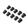 Vibration Dampening 10 x M5 Motorcycle Windshield Rubber Nuts (All Years)
