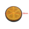 Motorcycle 10pcs / 59mm / Orange Plastic Screw Reflective Warning Reflector