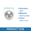 38.1mm Bearing Ball Steel G40 Precision Ball Silver Tone