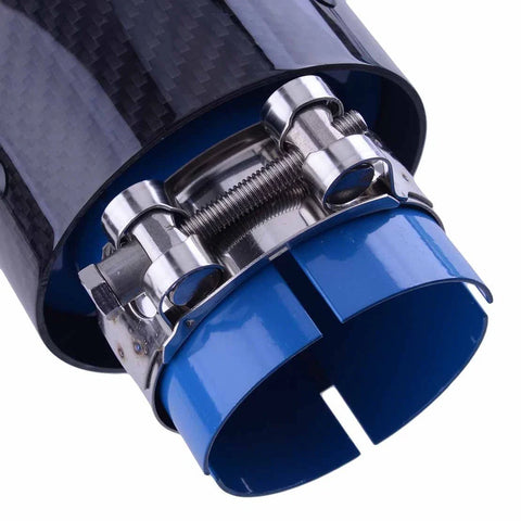 Car Exhaust - 2.5" Inlet, 3.5" Outlet 63mm Tail Pipe Tip (Fits Various Models)