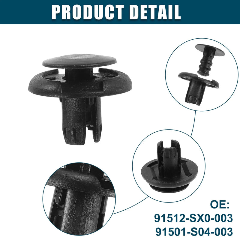 Honda Accord Fender Liner Clips 100 x Replacement (2003-2007)