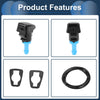 Dodge Windshield Washer Nozzle & Gasket, Fluid Hose (Fits 2001-2006)