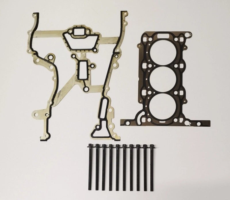 Corsa C 1.0 A10XEP 2 x Head Gasket & Bolts, Timing Cover Gasket