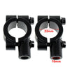 Motorcycle Black (M10) - Pair 22MM Handlebar Mirror Mounts Clamps