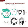 Honda CR80R 1986-1991 47mm Piston Kit w/ Rings, Pin & Gasket