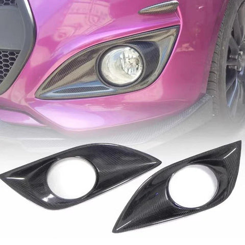 Hyundai Veloster Turbo 12-17 Real Carbon Fiber Front Bumper Fog Light Cover