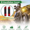 Motorcycle 7/8" 22mm Hand Grips Cover End Grips Aluminum Alloy Red