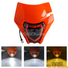 Dirt Bike - Amber Day Run Lights LED Headlight Hi/Lo Beam Front Lamp