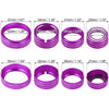 Chevy Silverado & GMC Sierra 8 x Purple AC Switch Knob Covers (2014-2018)