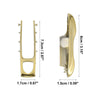 Porsche Panamera Cayenne Gold Tone Painted Key Cover Fob Shell Cover