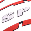 Car Wheel 14"-22" Tire Lettering Sticker Decal with Red Stripes