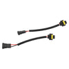 2 x Adapter Wiring Harness Plugs Prewired M/F H11 H8 H9