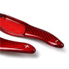 Toyota Camry 2 x Carbon Fiber Red Shift Paddle Extensions (2018-2023)
