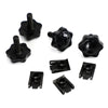 Harley Glide King 4 x Saddlebag Lever Lock Bolts Black (1996-2019)