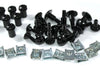Yamaha RD500LC parabrezza carenatura bulloni alluminio nero kit (1984–1986)