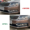 VW Passat B7 (2011-2015) Gloss Black 2 x Front Side Light Air Vent Trim