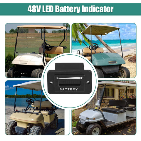 EZGO / Yamaha / Club Car 48V LED Battery Gauge Meter Fuel Meter