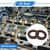 Oil Seal 2 x 45x72x12mm Rotary Shaft Seal FKM Rubber Brown