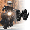 Pair Motorcycle Gloves Breathable Cycling Gloves L Black Gray Polar Fleece